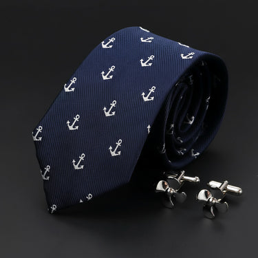 Conjunto de regalo de corbata y gemelos para marineros