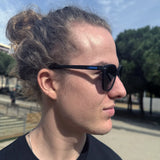 Sardinera · gafas de sol negras con detalles azules - Barlovento de Biar