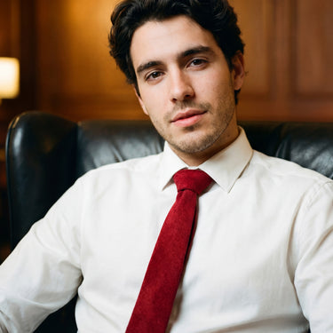 Sechura · corbata roja suave