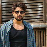 Silencio · gafas de sol redondas de cristal oscuro - Barlovento de Biar