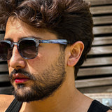 Silencio · gafas de sol redondas de cristal oscuro - Barlovento de Biar