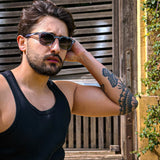 Silencio · gafas de sol redondas de cristal oscuro - Barlovento de Biar