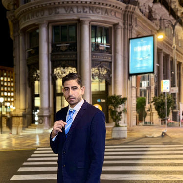 Swansea · corbata de rayas azules