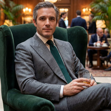 Thar · corbata verde bosque suave