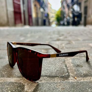 Trabucador · gafas de sol de carey con patillas de color dorado - Barlovento de Biar