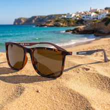 Trabucador · gafas de sol de carey con patillas de color dorado