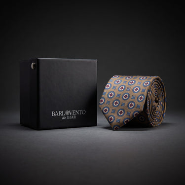 Valentino · Gravata castanha estilo italiano