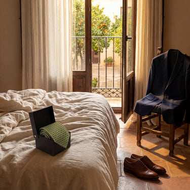 Venezia · corbata estilo italiano verde lima