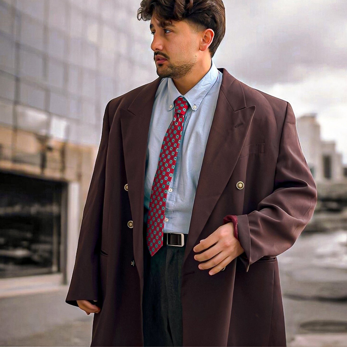 Vicenza · corbata roja estilo italiano