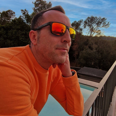 Zahora · gafas de sol con lentes naranjas - Barlovento de Biar