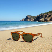 Zarautz · gafas de sol de carey con lentes verdes